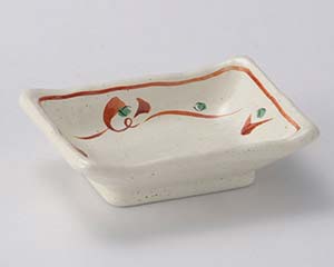 和食器 ヤ150-408 唐津赤絵角千代口【卸問屋名調 おしゃれ 食器 テーブルウェア 業務用 居酒屋 レストラン 喫茶店 ホテル 家庭用】