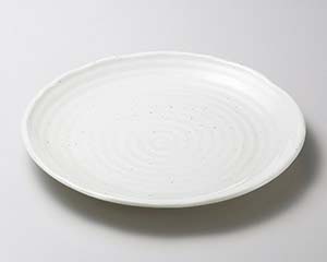 【まとめ買い10個セット品】和食器 ハ177-118 粉引釉9.7大皿【キャンセル/返品不可】