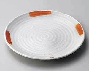 和食器 テ177-138 粉引かすり10.0皿【卸問屋名調 おしゃれ 食器 テーブルウェア 業務用 居酒屋 レストラン 喫茶店 ホテル 家庭用】