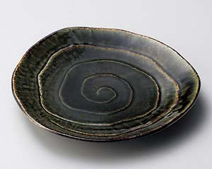 【まとめ買い10個セット品】和食器 イ181-148 匠織部三角5.0皿【キャンセル/返品不可】