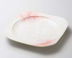 【まとめ買い10個セット品】和食器 イ185-188 桜志野 角盛皿【キャンセル/返品不可】