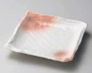 【まとめ買い10個セット品】和食器 ホ191-138 ピンク吹19cm角皿【キャンセル/返品不可】