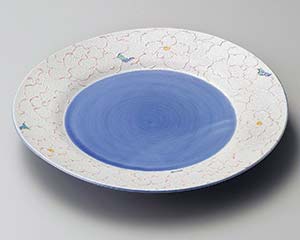 和食器 ミ181-068 花銀彩リム付26cm皿【卸問屋名調 おしゃれ 食器 テーブルウェア 業務用 居酒屋 レストラン 喫茶店 ホテル 家庭用】