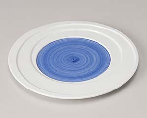 和食器 ミ181-018 乱線 呉須 9.0皿【卸問屋名調 おしゃれ 食器 テーブルウェア 業務用 居酒屋 レストラン 喫茶店 ホテル 家庭用】