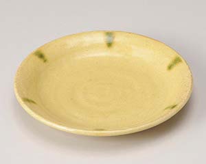 【まとめ買い10個セット品】和食器 オ213-238 ネオクラフト 黄瀬戸5.0皿【キャンセル/返品不可】