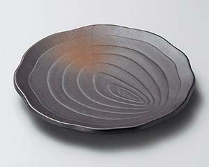 【まとめ買い10個セット品】和食器 オ211-188 備前木目6.0天皿【キャンセル/返品不可】