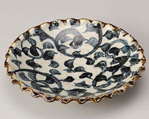 和食器 オ228-188 タコ唐草波型6.5皿【卸問屋名調 おしゃれ 食器 テーブルウェア 業務用 居酒屋 レスト..