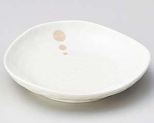 和食器 ヤ231-638 ドット白三角5.0皿【卸問屋名調 おしゃれ 食器 テーブルウェア 業務用 居酒屋 レストラン 喫茶店 ホテル 家庭用】(3)