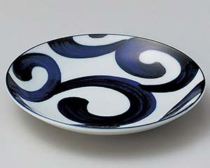 【まとめ買い10個セット品】和食器 タ231-338 鳴門唐草5.0平型皿【キャンセル/返品不可】