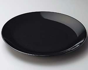 【まとめ買い10個セット品】和食器 ス236-068 黒釉10号丸皿【キャンセル/返品不可】