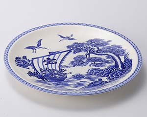 【まとめ買い10個セット品】和食器 ス236-138 宝船12号丸皿【キャンセル/返品不可】