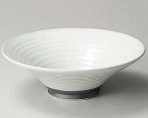 和食器 ユ245-088 白うのふ 反高台10.0尺鉢【卸問屋名調 おしゃれ 食器 テーブルウェア 業務用 居酒屋 レストラン 喫茶店 ホテル 家庭用】