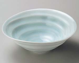 【まとめ買い10個セット品】和食器 タ264-238 青白磁うず潮6.5鉢【キャンセル/返品不可】