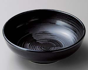 【まとめ買い10個セット品】和食器 キ271-308 風車(黒)5.0ボール【キャンセル/返品不可】