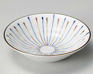 【まとめ買い10個セット品】和食器 コ270-428 紺錆十草リップル5.0鉢【キャンセル/返品不可】