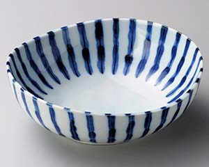 和食器 ヤ271-208 濃十草楕円3.5鉢【卸問屋名調 おしゃれ 食器 テーブルウェア 業務用 居酒屋 レストラ..