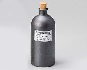 【まとめ買い10個セット品】和食器 メ272-038 ラジウムボトル黒短【キャンセル/返品不可】