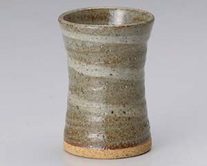 【まとめ買い10個セット品】和食器 テ275-078 白刷毛目杵型カップ【キャンセル/返品不可】