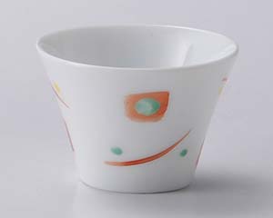 【まとめ買い10個セット品】和食器 ア287-578 白磁点紋赤絵珍味&冷酒杯【キャンセル/返品不可】