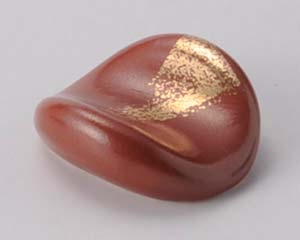 【まとめ買い10個セット品】和食器 テ288-368 金彩茶マットまゆ箸置【キャンセル/返品不可】