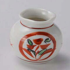 【まとめ買い10個セット品】和食器 カ293-198 丸紋赤絵楊子入【キャンセル/返品不可】