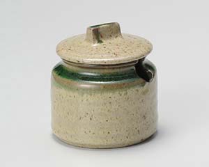 【まとめ買い10個セット品】和食器 ホ299-328 黄瀬戸ビードロ切込み蓋物【キャンセル/返品不可】