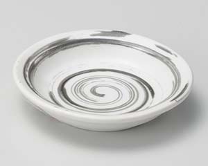 【まとめ買い10個セット品】和食器 ホ301-208 白うずライン薬味皿【キャンセル/返品不可】
