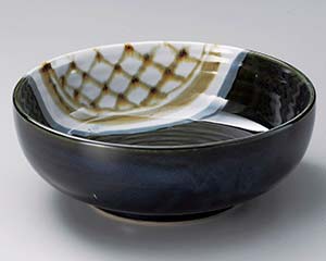 【まとめ買い10個セット品】和食器 オ318-198 手筋織部7.0ボール【キャンセル/返品不可】