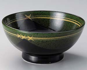 【まとめ買い10個セット品】和食器 オ319-078 天目グリーン高台6.0丼【キャンセル/返品不可】