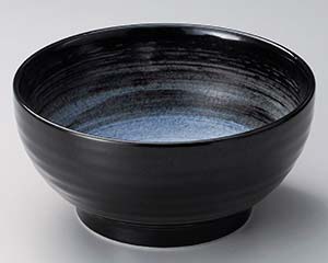 【まとめ買い10個セット品】和食器 ト326-188 玄潮釜上げ5.5丼【キャンセル/返品不可】