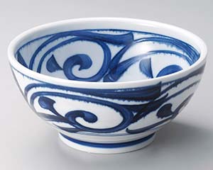 【まとめ買い10個セット品】和食器 ト327-258 藍草紋お好み丼【キャンセル/返品不可】