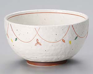 【まとめ買い10個セット品】和食器 ミ332-118 粉引小花石目5.0丼【キャンセル/返品不可】