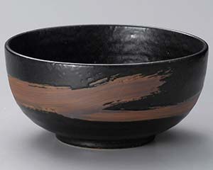 【まとめ買い10個セット品】和食器 テ326-088 イブシ天目6.0丼【キャンセル/返品不可】