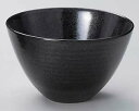 【まとめ買い10個セット品】和食器 ホ332-358 黒水晶モダン5.5丼【キャンセル/返品不可】