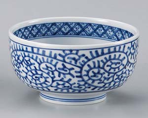 【まとめ買い10個セット品】和食器 ヤ342-308 タコ唐草大丼【キャンセル/返品不可】