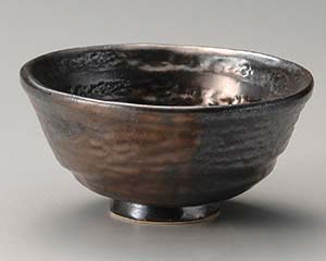 【まとめ買い10個セット品】和食器 ト345-308 黒金 お茶漬碗【キャンセル/返品不可】