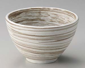 【まとめ買い10個セット品】和食器 イ347-068 うず刷毛白釉 姫丼【キャンセル/返品不可】