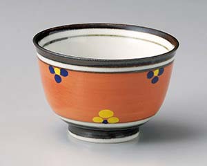 【まとめ買い10個セット品】和食器 テ349-228 赤巻小花4.3多用碗【キャンセル/返品不可】