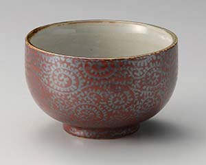 【まとめ買い10個セット品】和食器 テ350-138 赤楽タコ唐草4.0多用丼【キャンセル/返品不可】
