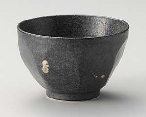 【まとめ買い10個セット品】和食器 ネ353-198 銀彩黒けずり小丼【キャンセル/返品不可】