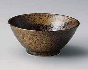 【まとめ買い10個セット品】和食器 ハ355-308 黒金彩4.8反和丼【キャンセル/返品不可】