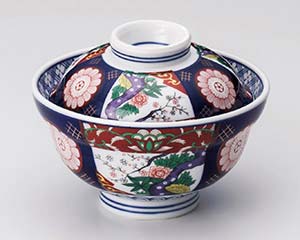 【まとめ買い10個セット品】和食器 テ356-058 錦牡丹蓋丼【キャンセル/返品不可】