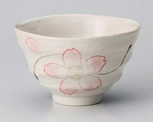 【まとめ買い10個セット品】和食器 ユ364-238 紅桜茶碗【キャンセル/返品不可】