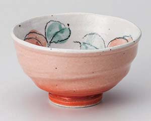 【まとめ買い10個セット品】和食器 テ372-068 ばらピンク茶碗【キャンセル/返品不可】