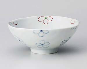 【まとめ買い10個セット品】和食器 オ372-198 花みずき平茶碗(大)【キャンセル/返品不可】