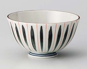 【まとめ買い10個セット品】和食器 ネ370-128 二色十草軽量茶碗【キャンセル/返品不可】