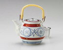 【まとめ買い10個セット品】和食器 テ397-048 赤絵丸紋8号土瓶【キャンセル/返品不可】
