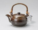 【まとめ買い10個セット品】和食器 イ397-158 備前風土瓶(茶こし付)【キャンセル/返品不可】