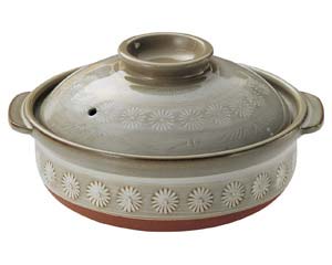 【まとめ買い10個セット品】和食器 ス399-068 銀峯三島 6号深鍋【キャンセル/返品不可】