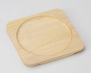 【まとめ買い10個セット品】和食器 ワ417-218 白木正角木台Hφ205【キャンセル/返品不可】